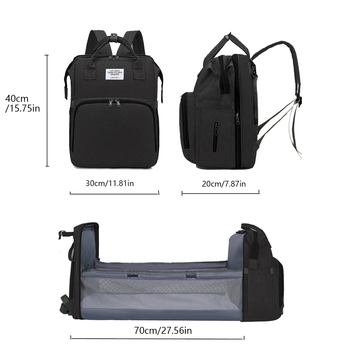 Foldable Changing Travel Diaper Bag